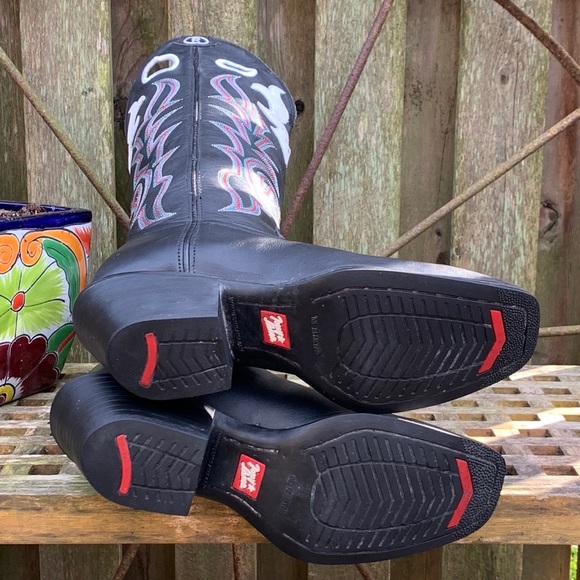 TONY LAMA Buckaroo 3R Tall Knee High Cowgirl Cowboy Western Boots, 9.5 10 - Picture 5 of 10